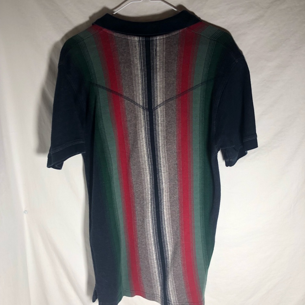 Roper vertical stripe Mexican blanket medium shirt - Picture 4 of 4